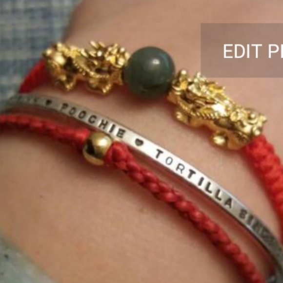 24K Pure Gold Double Pixiu 貔貅 Bracelet - Picture 7 of 13